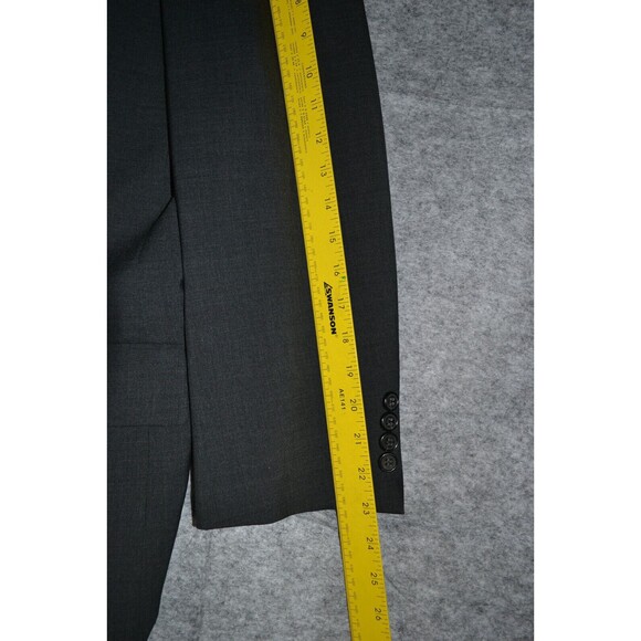 Brooks Brothers‎ Brooksease Wool Blazer Dark Charcoal Gray Sport Coat Sz 44R USA - Picture 13 of 16